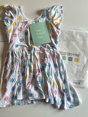 Macaron + Me Bamboo Flutter Sleeve Twirl Dress 18-24m